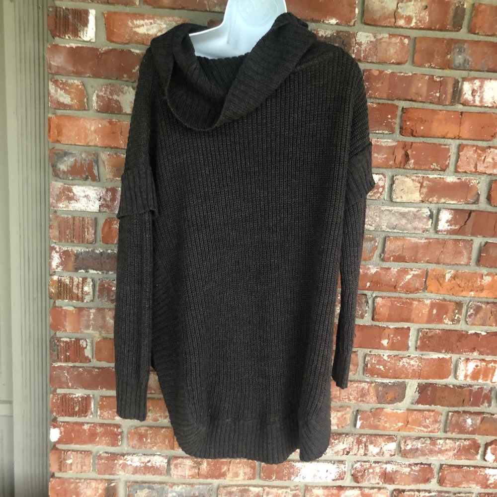 RD Style black long sleeve cowlneck sweater size M - Picture 5 of 10